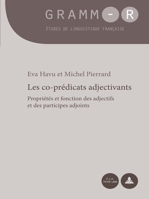 cover image of Les co-prédicats adjectivants